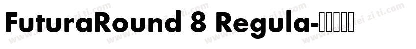FuturaRound 8 Regula字体转换